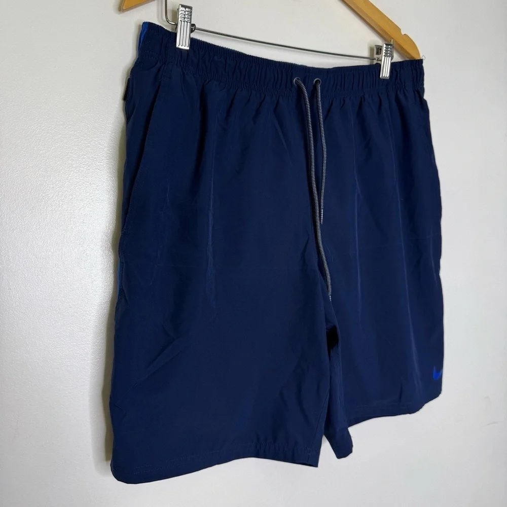 Nike Swim Trunks Men's Navy Blue Swim Shorts Bathing suit Size XL